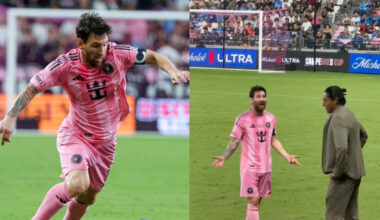 Lionel Messi casually pulls off ridiculous nutmeg while arguing with opposing coach