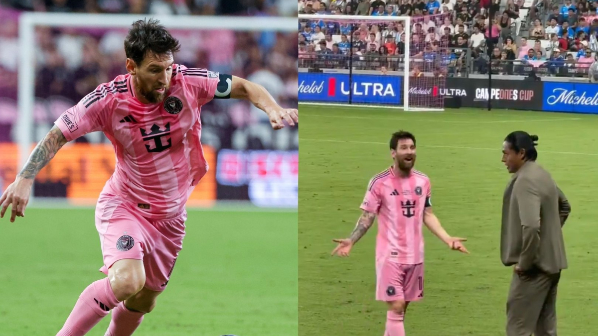 Lionel Messi casually pulls off ridiculous nutmeg while arguing with opposing coach