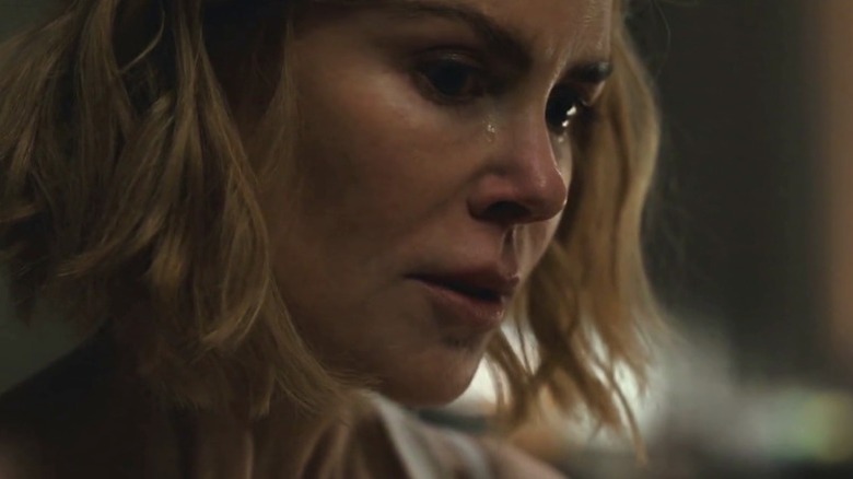 Margaret with tears in her eyes on Expats S1E3