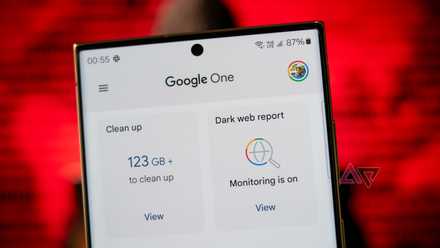 Google One dark web report feature