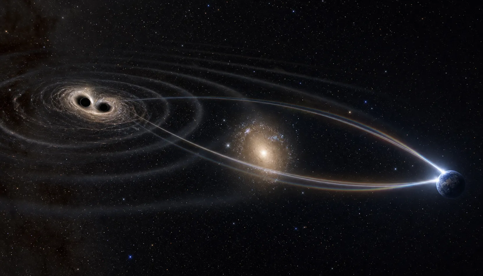 Gravitational lensing may explain unusual black hole merger — Space.com
