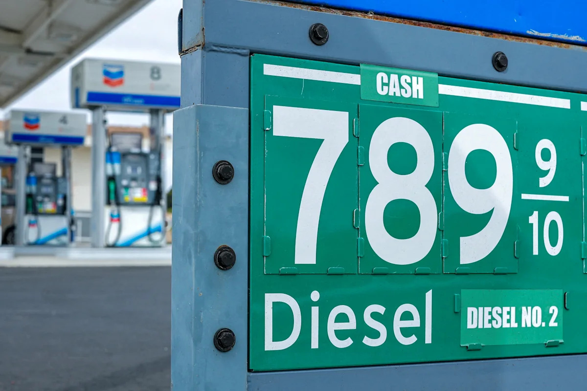 Record diesel prices are hitting the West Coast the hardest: Chart of the Day