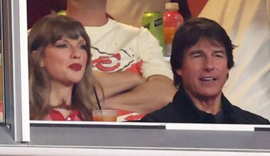 Pat McAfee dishes on what it’s like to watch football with Tom Cruise and Taylor Swift
