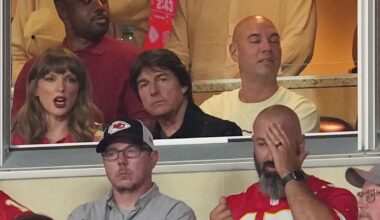 Taylor Swift and Tom Cruise chatted at the Broncos-Chiefs MNF game