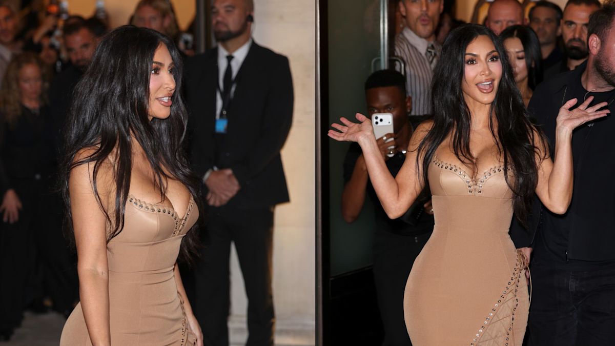 Kim Kardashian Celebrates the Opening of New Skims Flagship Store Wearing Ludovic de Saint Sernin Mermaid Gown in London