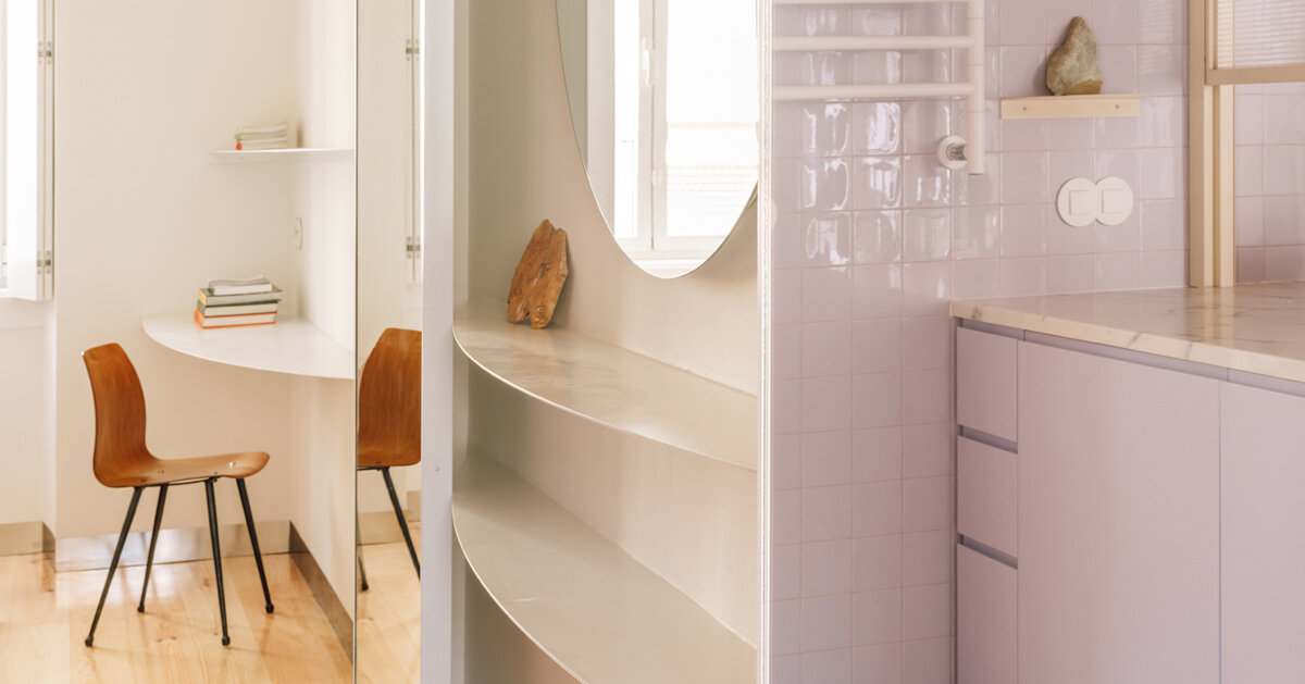 BUREAU uses color and translucency to shape lilac apartment in lisbon