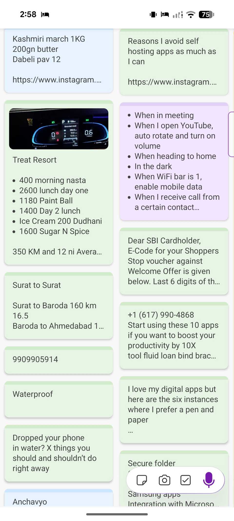 OneNote home Android