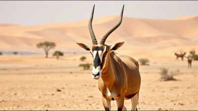 Scimitar-horned oryx was declared extinct in the wild in 2000; 10 years after its return to Chad, more than 600 now roam free