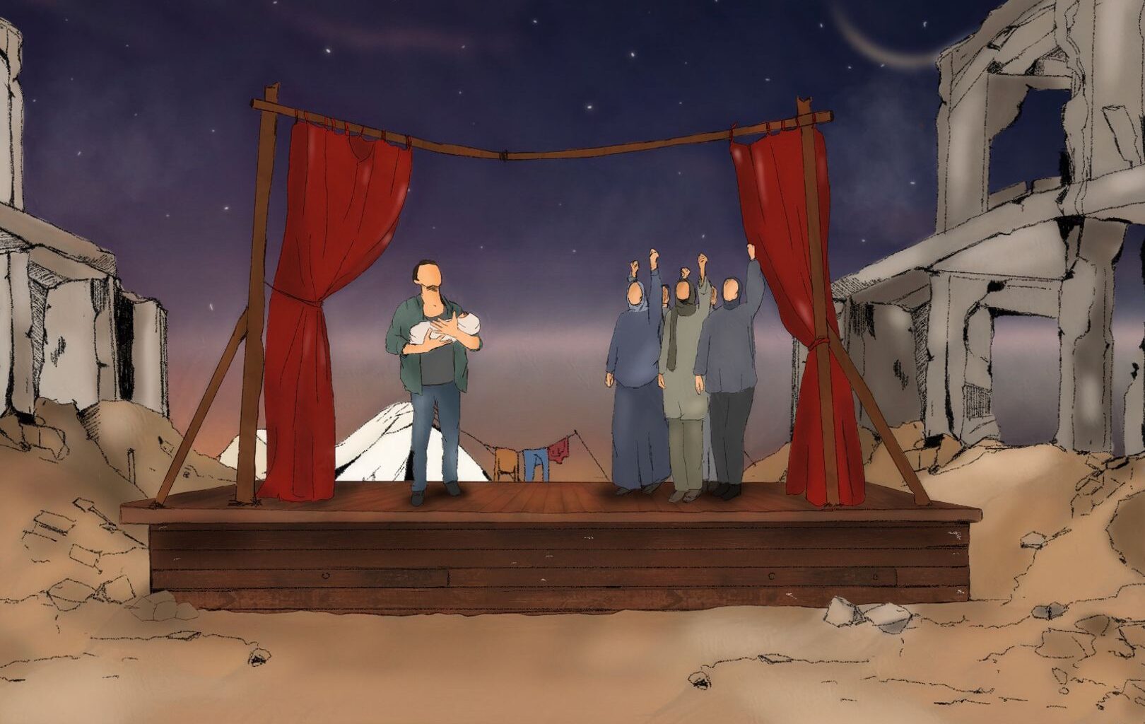 In Gaza, actors perform a war they are still living | Arts and Culture