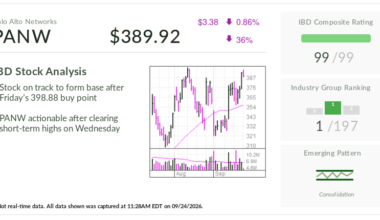 Palo Alto Networks, Stock Of The Day, Is In Buy Area. Acquisitions Fuel AI Growth Path.