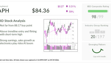 Amphenol, Stock Of The Day, Offers Early Buy Point Amid Booming AI Growth