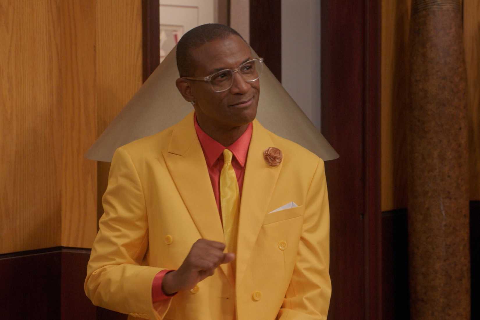 A man with a yellow suit in The Varnell Hill Show