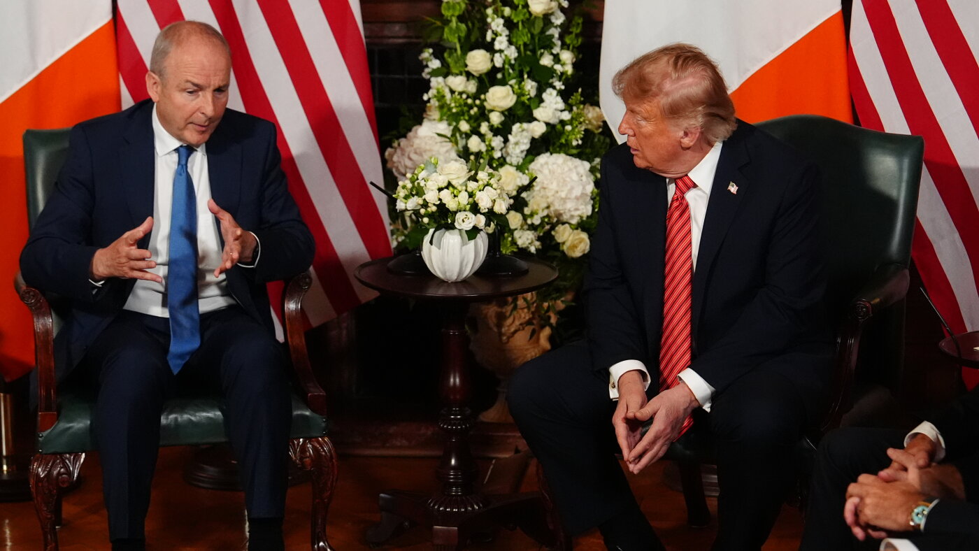 Trump touches a nerve while in Ireland by saying reunification would be 'fantastic' : NPR