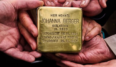 German far-right, conservatives rally against town's Holocaust plaques