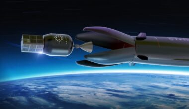Neutron rocket releasing a satellite from its hungry hippo jaws.