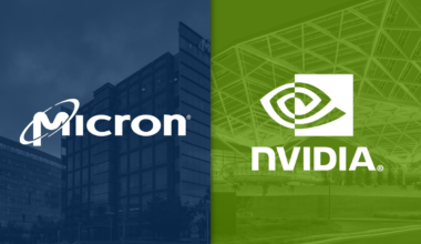 Micron and Nvidia logos.