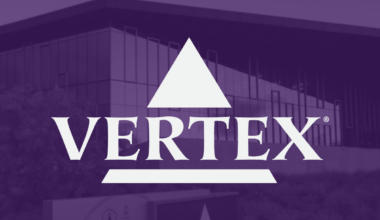 Vertex Pharmaceuticals logo.