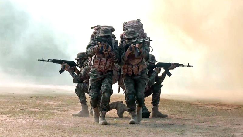 IMAGE: Bhairav personnel training in Nasirabad, Rajasthan, January 4, 2026. Photograph: ANI Video Grab
