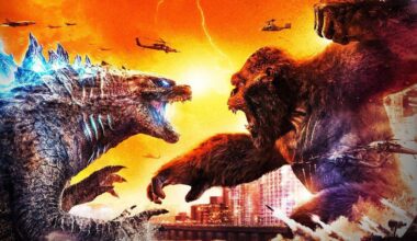 Godzilla and Kong battle in movie