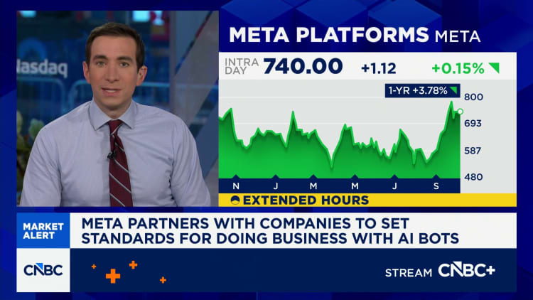 Meta partners with companies to set standards for doing business with AI bots