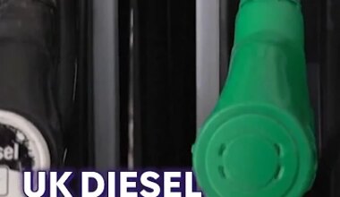 Record-high UK diesel prices pass £2 a litre - YouTube