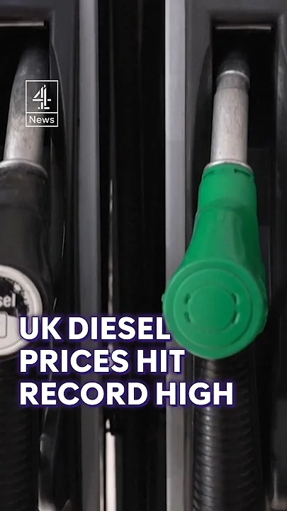 Record-high UK diesel prices pass £2 a litre - YouTube