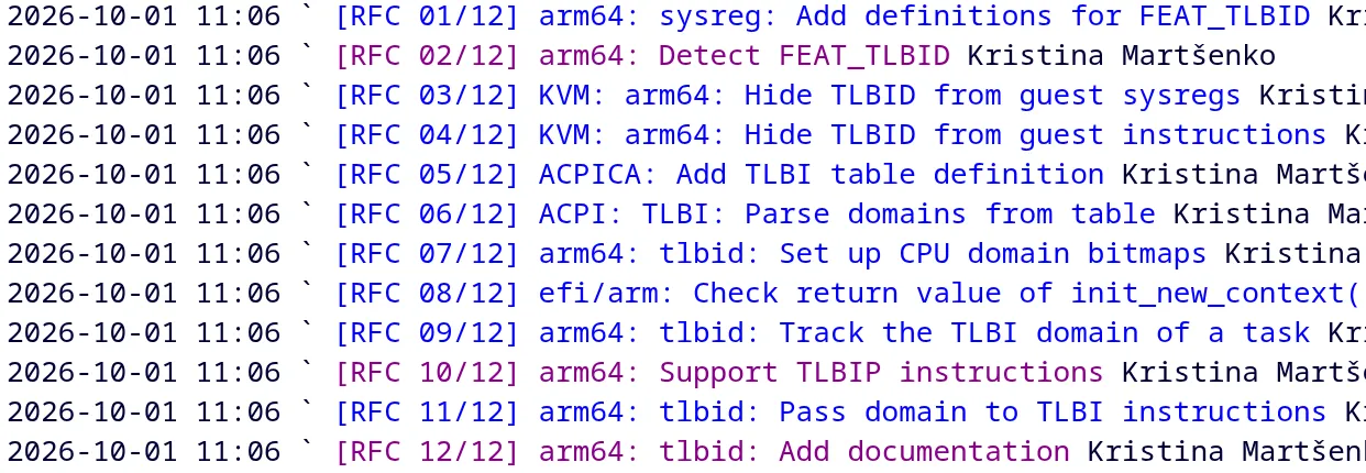 TLBID patches