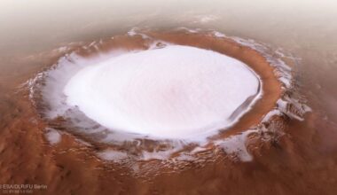 Ice Filled Korolev Crater on Mars