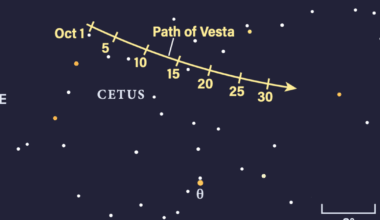 The Sky Today on Tuesday, October 13: Vesta at opposition