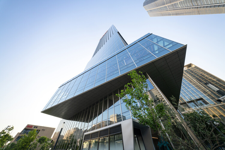 Shanghai Science and Technology Investment Tower Mixed-Use Development  / NBBJ - Exterior Photography, Glass, Cityscape