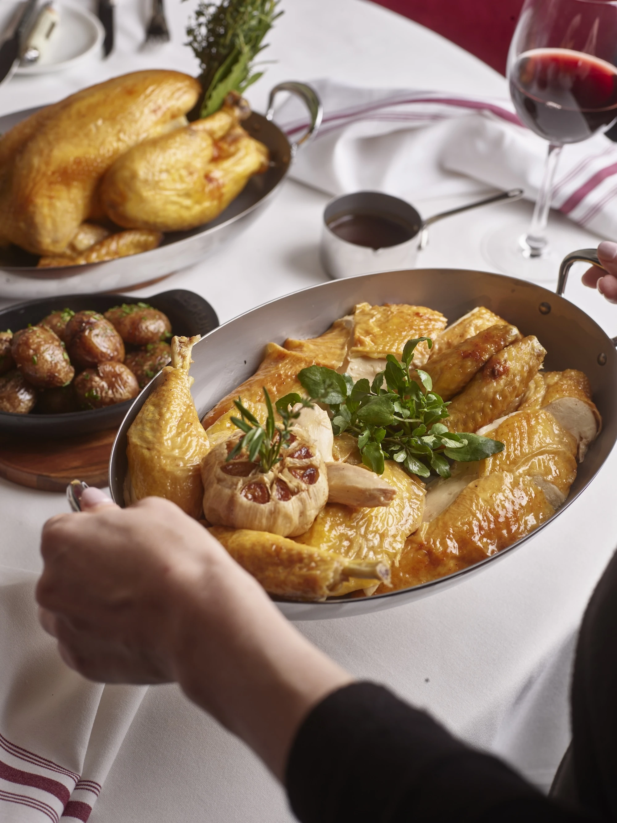 Poulet à la Rôtisserie at Brasserie Boulud