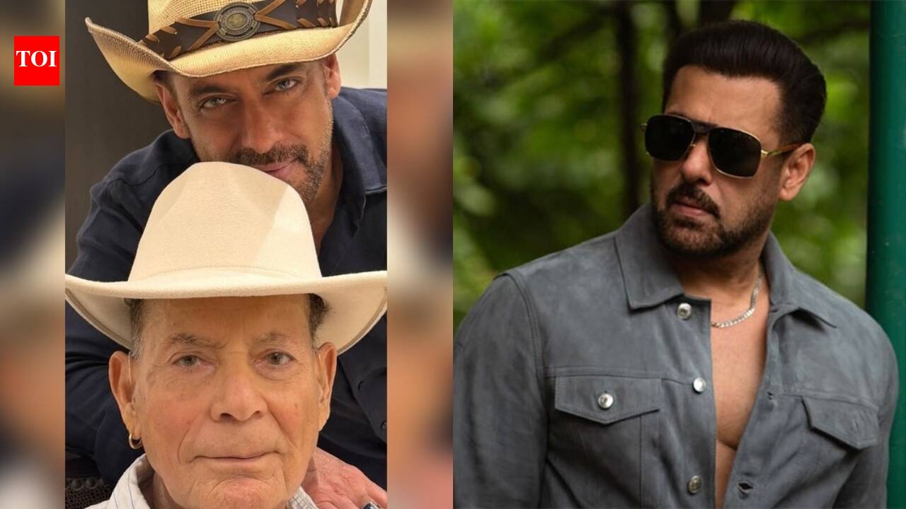 Salman Khan shares RARE pics with father Salim Khan, says 'Baap baap hota hai, he is the real monster' | Hindi Movie News