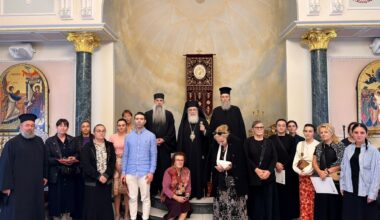 Patriarch of Jerusalem meets with Abbots, Cypriot Diplomat, and educators