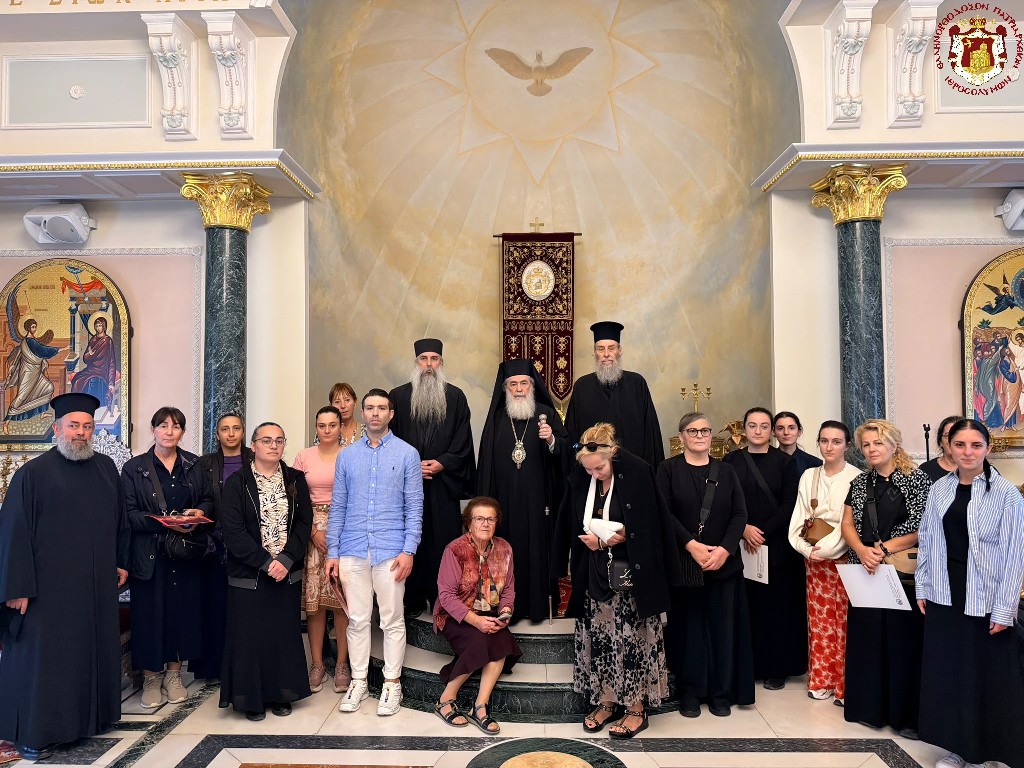 Patriarch of Jerusalem meets with Abbots, Cypriot Diplomat, and educators