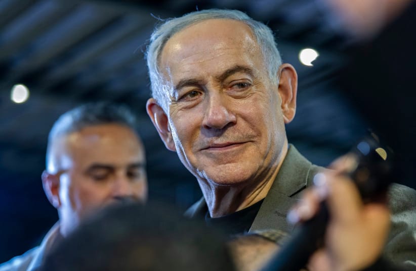 Prime Minister and Likud party chairman Benjamin Netanyahu visits supporters in the northern Israeli city of Haifa, ahead of Israel’s upcoming general elections, October 14, 2026.