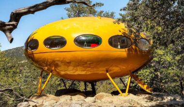 ufo-shaped futuro house in california hits the market