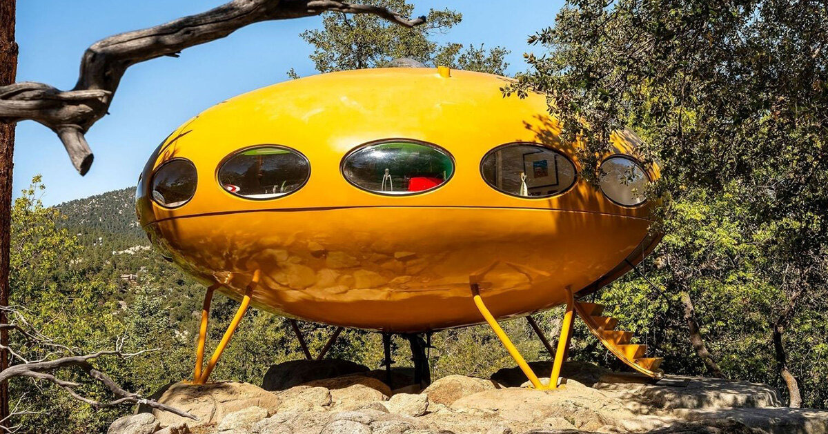 ufo-shaped futuro house in california hits the market