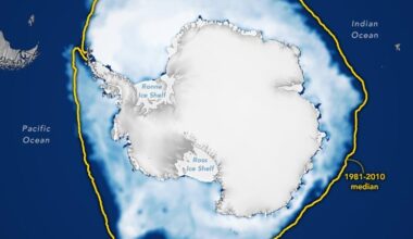 Antarctic Sea Ice 2026 Maximum Annotated