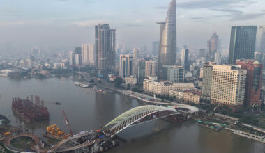 Ho Chi Minh City's nipa palm-inspired pedestrian bridge sets it apart from Singapore, Bangkok