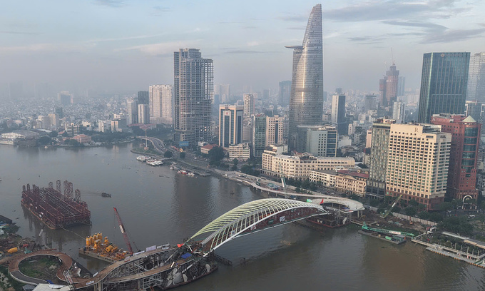 Ho Chi Minh City's nipa palm-inspired pedestrian bridge sets it apart from Singapore, Bangkok