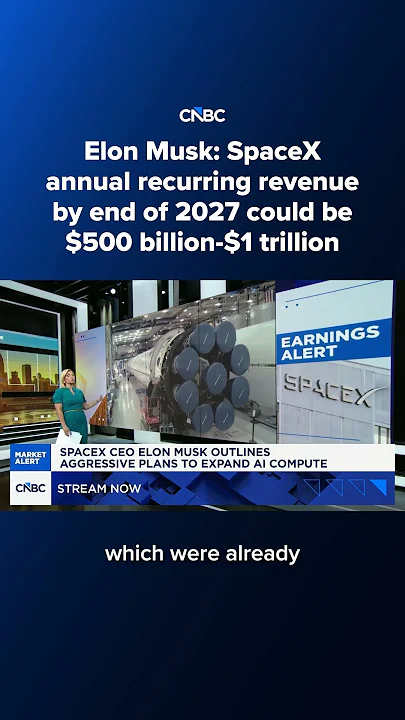 Elon Musk: SpaceX annual recurring revenue by end of 2027 could be $500 billion-$1 trillion - YouTube