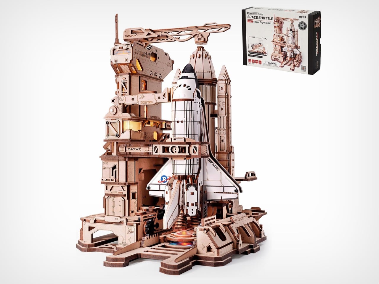 This $56 DIY space shuttle has gears, glowing engines, and zero subtlety