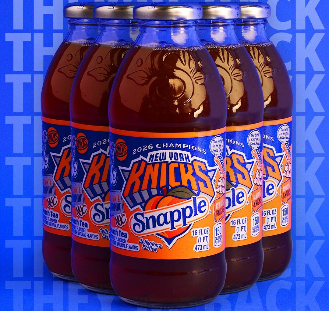 Snapple's announcement of the returning limited-edition Knicks championship bottles