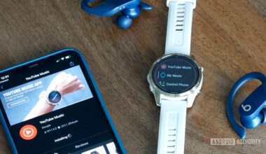 A user adds the Garmin YouTube Music App to their Fenix 7 via the Connect IQ app.