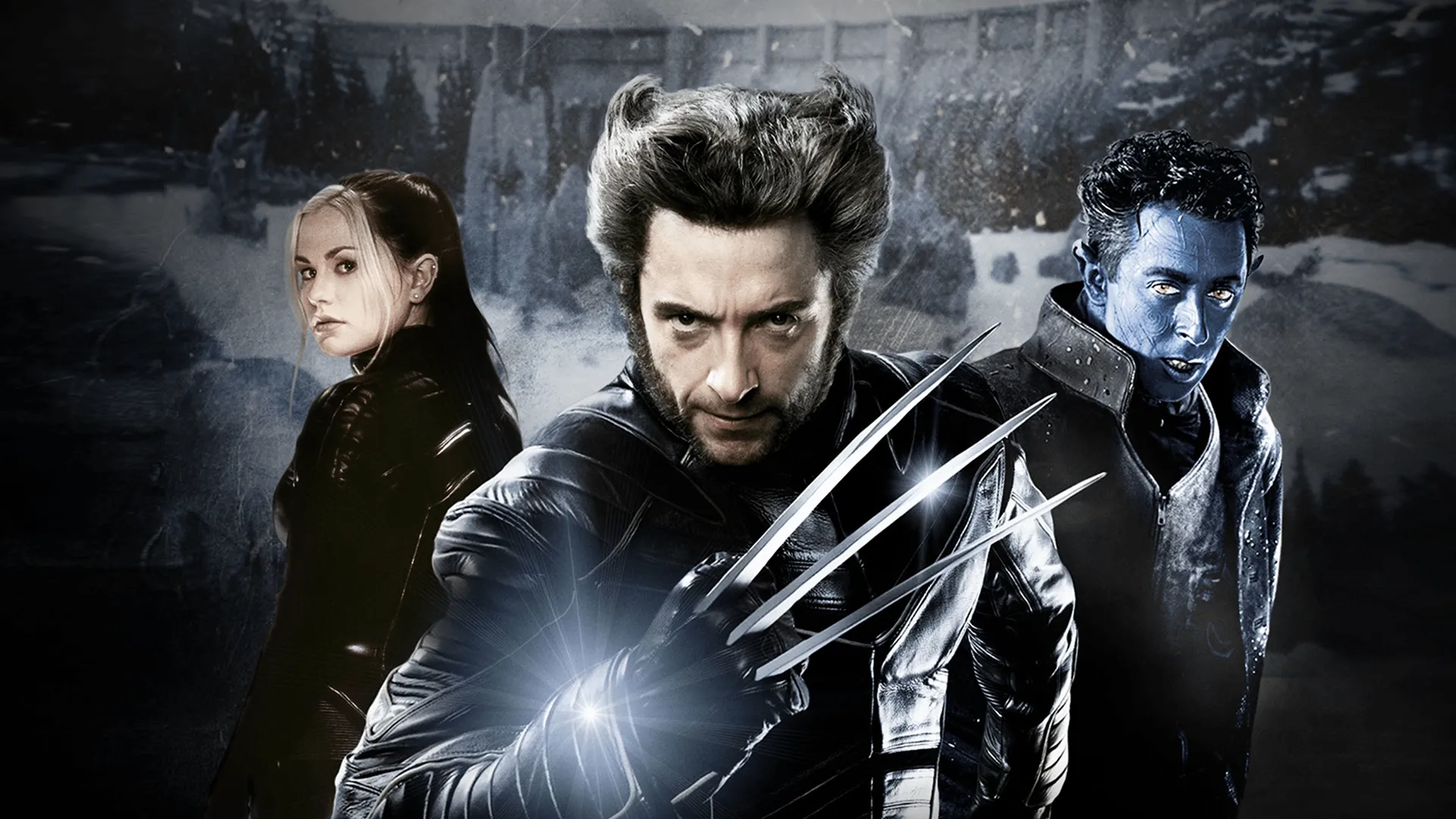 Kitty Pryde, Wolverine and Nightcrawler in X2