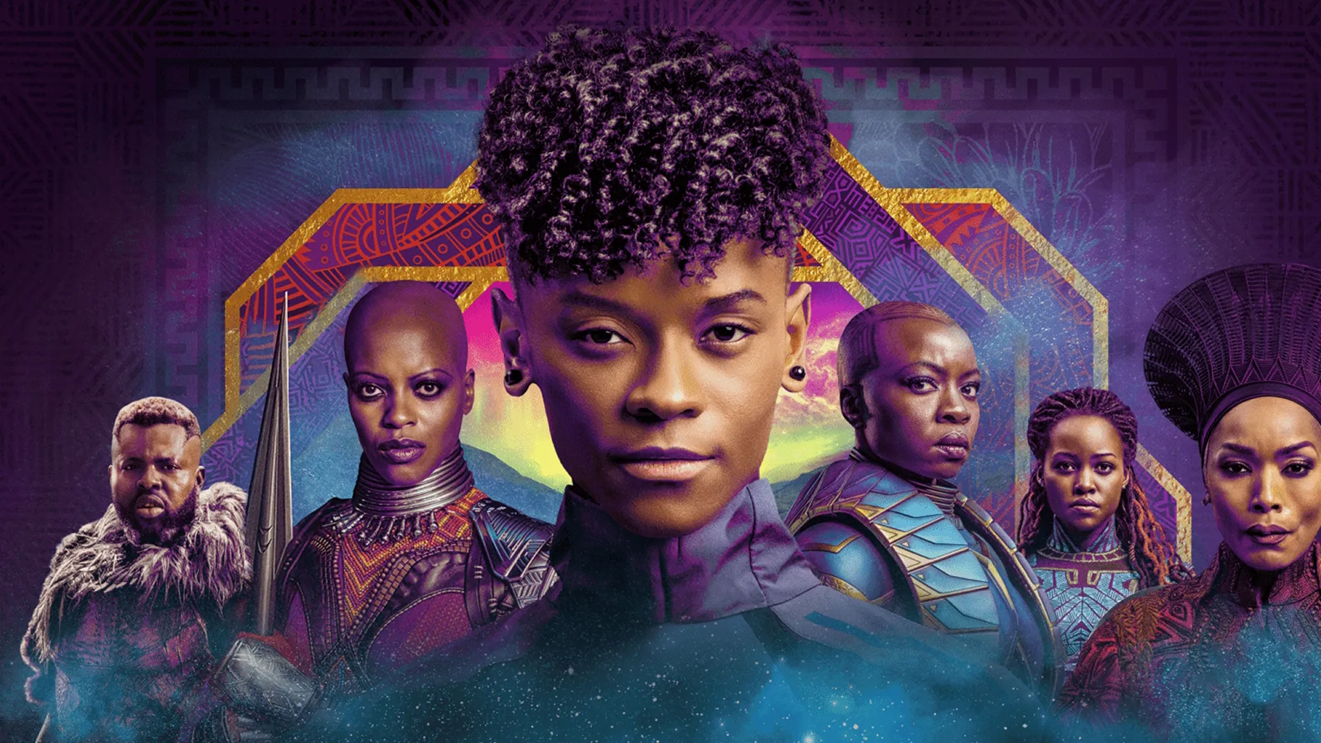 The cast of Black Panther: Wakanda Forever, including Shuri.
