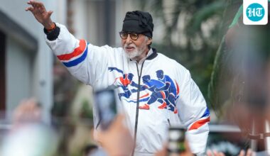 Amitabh Bachchan greets fans outside Jalsa amid heavy security for bomb threat probe, days after sparking concern about his health