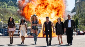 Bella Palk, Chelsea Lazkani, Willam Belli, Joe Gorga, Aida Turturro, and Shane Parton in 'The Mob'
