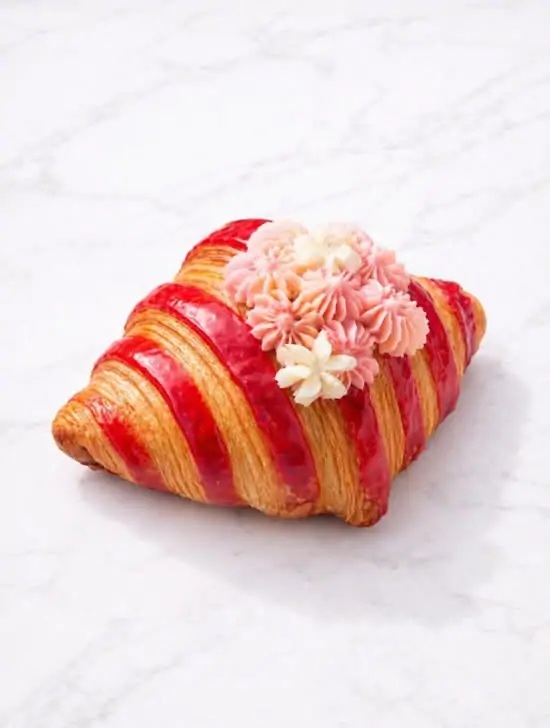 Strawberry cream croissant at Oh Delices in Lakewood, NJ