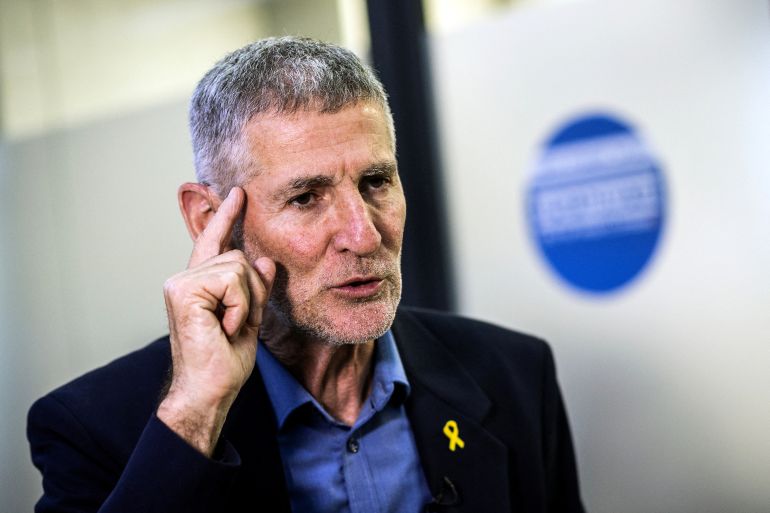 Yair Golan, the leader of ‘The Democrats’ a left-wing political alliance, is interviewed by Reuters in his office in Tel Aviv